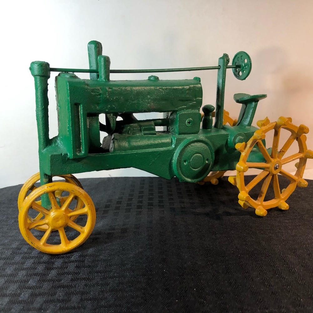 12” long Die cast Green and Yellow Toy Tractor Big!! - Picture 10 of 14